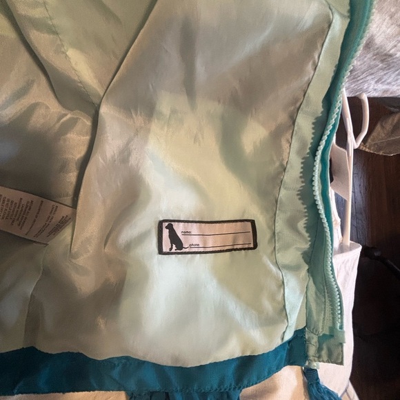 Eddie Bauer Two-Tone Blue Kids Raincoat - Picture 7 of 9